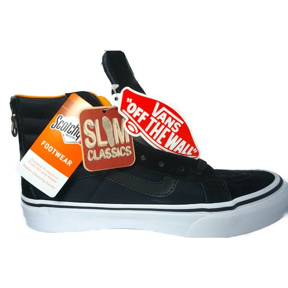 VANS SK8-Hi Slim Zip "BOOM BOOM" Women's Sneakers (Black / True White) - Picture 6 of 7